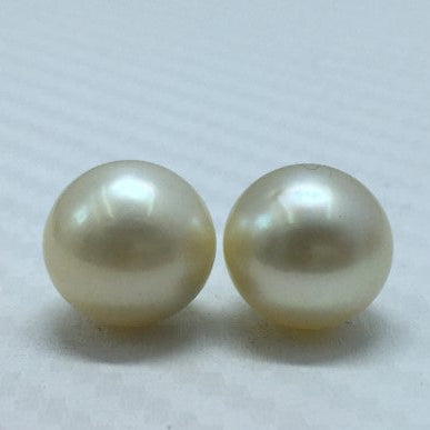 South Sea Pearl | Light Golden Color| Button; Shape| 11.5MM