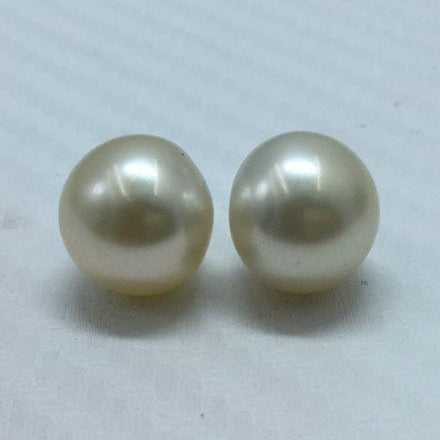 South Sea Pearl | Light Golden Color| Button Shape| 11.5MM Size