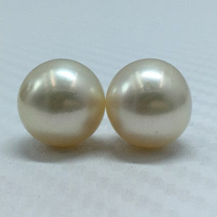 South Sea Pearl | White Color | Button Shape| 12.25MM (Approx.) Size