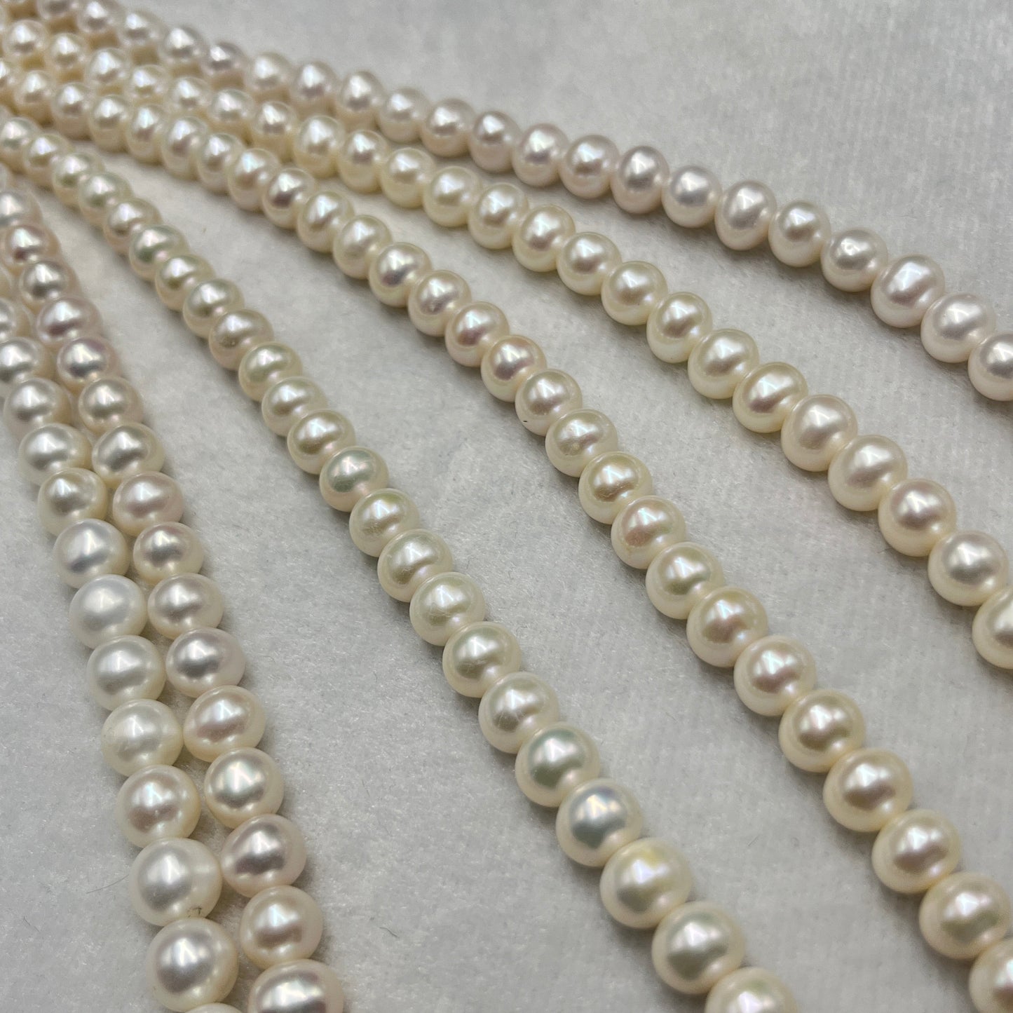 Fresh Water Pearl, White Color, Round Shape, 7.5-8 MM Size
