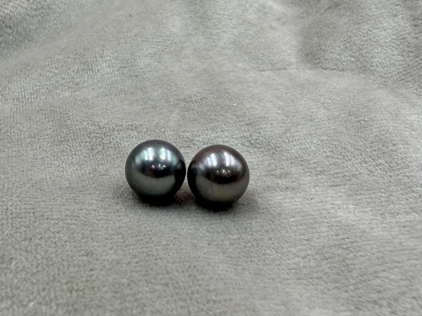 Natural Loose Tahitian Black Pearl | Round Genuine Cultured Pearl | High Luster Pearl for Fine Jewelry Making