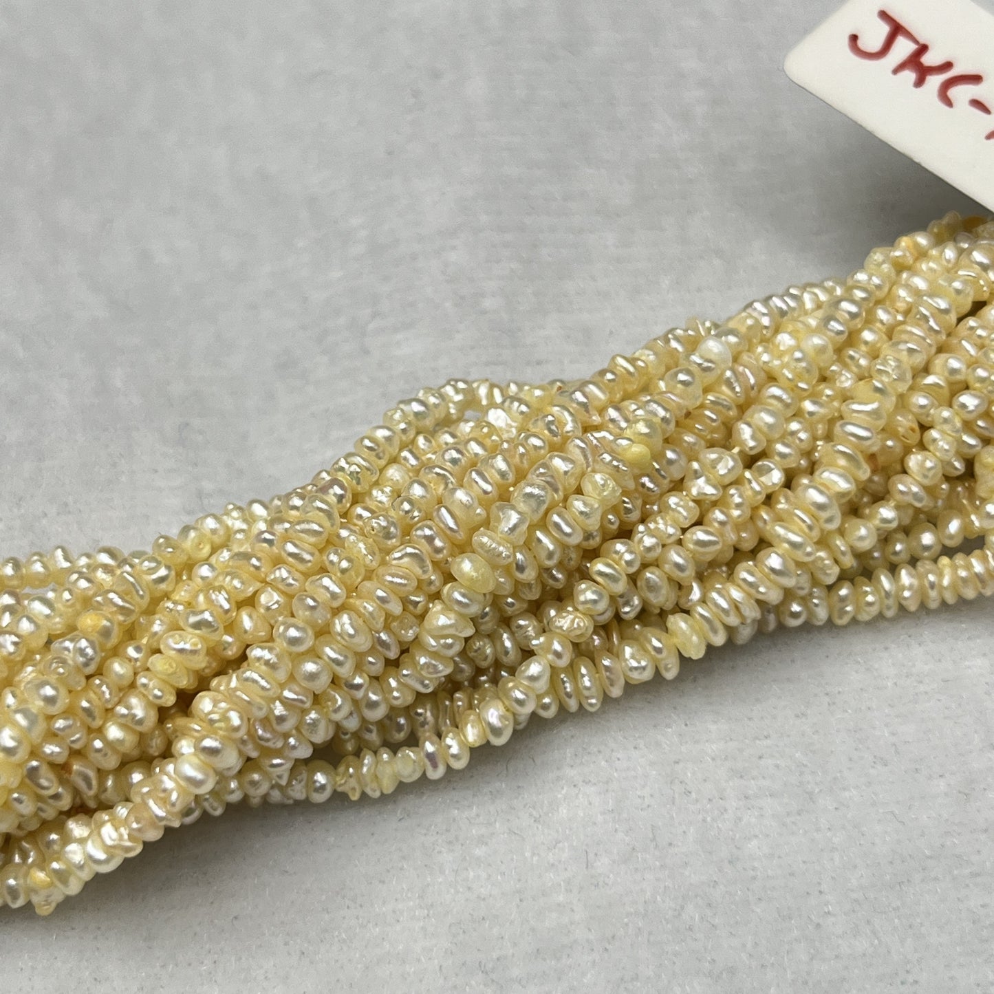 Japan Keshi Pearl Light Golden Color, Uneven Shape, AA Luster Pearl, 2-2.5 MM Size