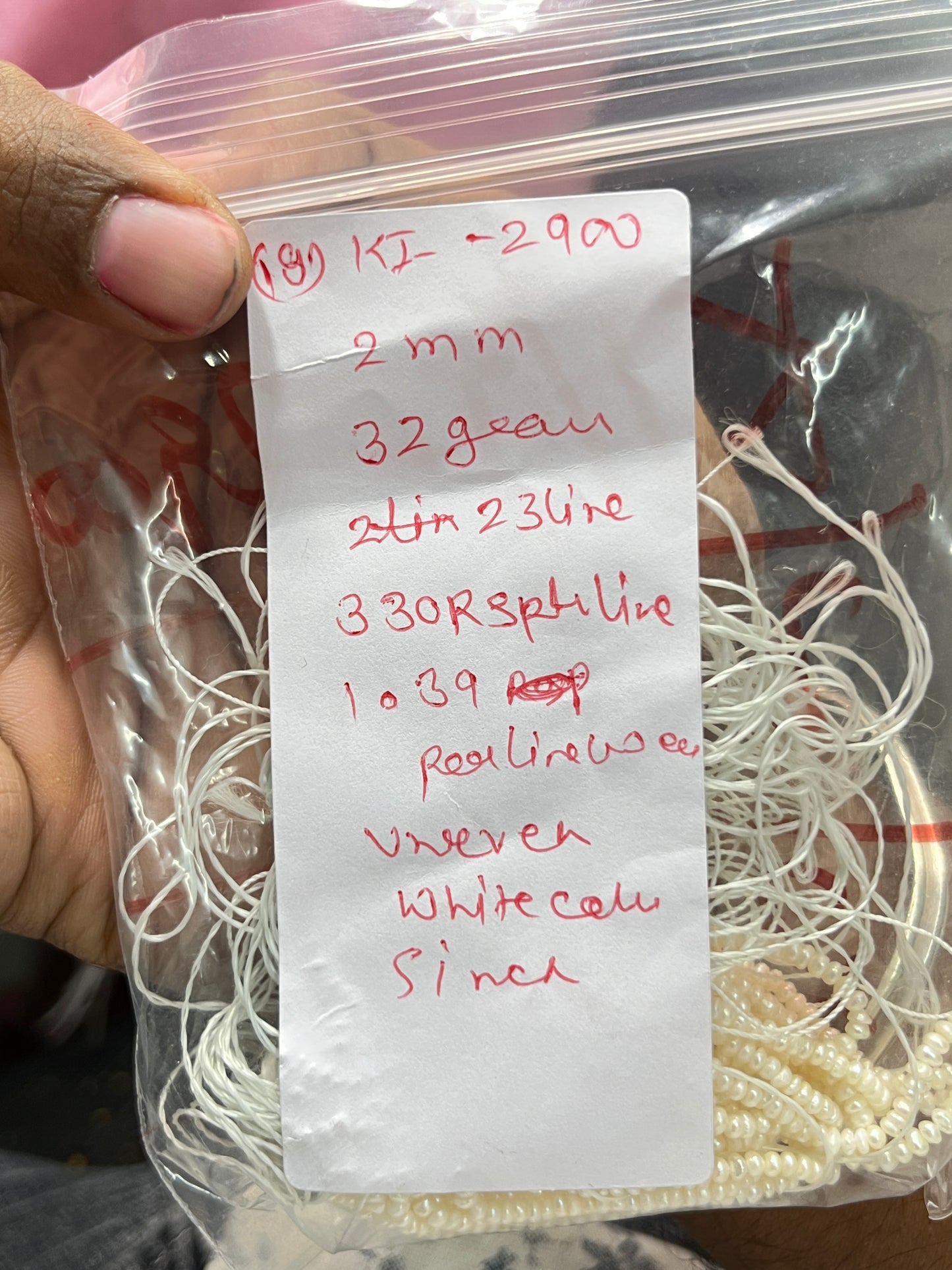 Fresh Water Pearl, White Color, Uneven Shape, 2 MM Size