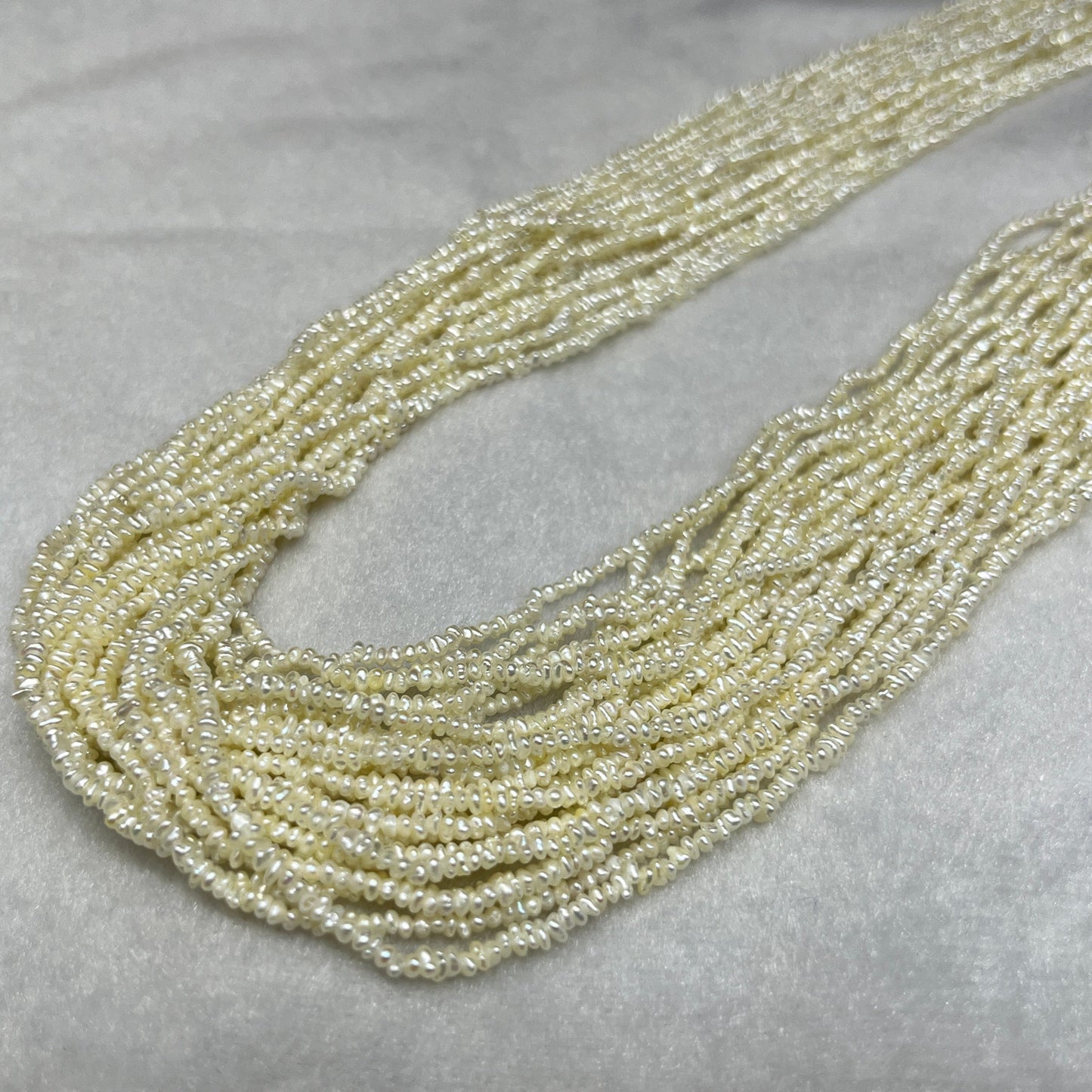 Freshwater Pearl, Cream Color, Uneven Shape, 2.25 MM Size