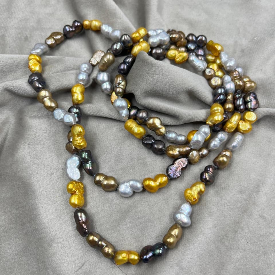 Freshwater Pearl, Purple Color, Baroque Shape, 9*14mm Size