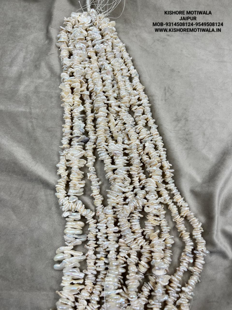Freshwater Pearl, Cream Color, Fancy Shape, Uneven Size