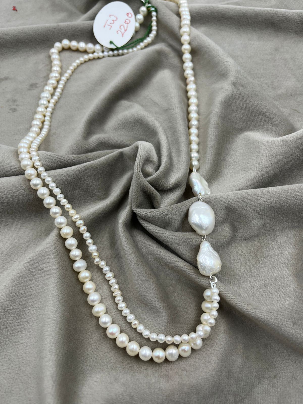 Freshwater Pearl Necklace | Elegant Natural Pearl Jewelry | Classic Handmade Necklace