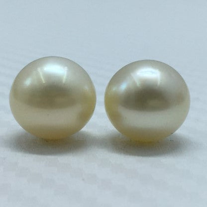 South Sea Pearl | Light Golden Color| Button; Shape| 11.5MM