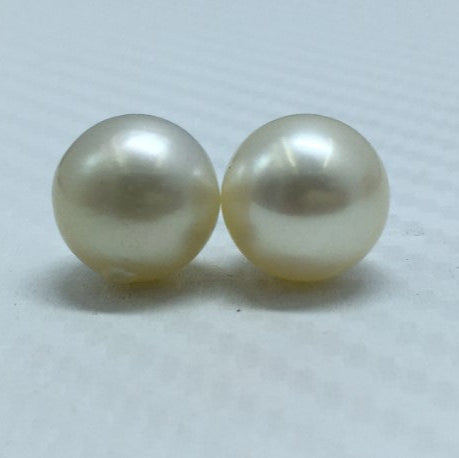 South Sea Pearl | Light Golden Color| Button Shape| 11.5 MM (Approx.) Size