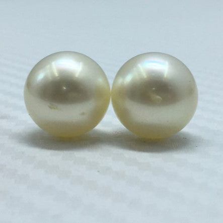 South Sea Pearl | Cream Color| Button Shape| 12 MM (Approx.) Size
