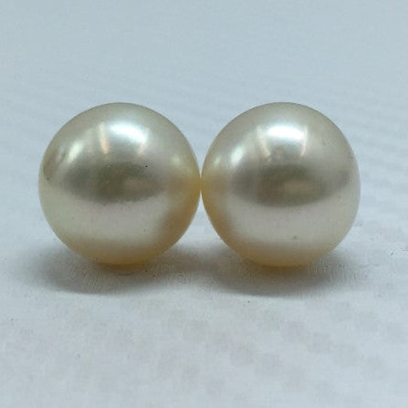 South Sea Pearl | White Color | Button Shape| 12.25MM (Approx.) Size