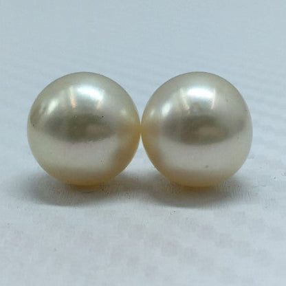 South Sea Pearl | White Color | Button Shape| 12.25MM (Approx.) Size