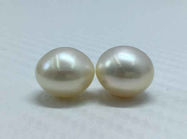 South Sea Pearl | White\ Cream; Color | Button Shape| 12.5MM (Approx.) Size