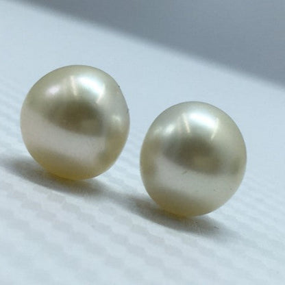 South Sea Pearl | Light Golden Color| Button Shape| 11.5MM  Size