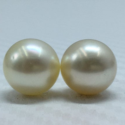 South Sea Pearl | Cream Color| Oval Shape| 11.25MM Size