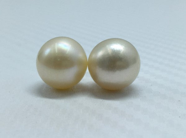 South Sea Pearl | Cream Color | Button Shape| 13 MM (Approx.) Size