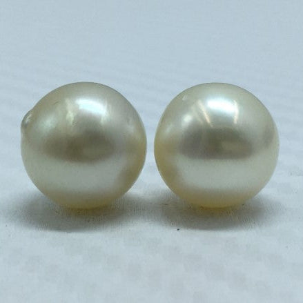 South Sea Pearl | Light Golden Color| Button Shape| 11.5 MM (Approx.) Size
