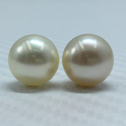 South Sea Pearl | Cream Color| Button Shape| 11.5MM  Size