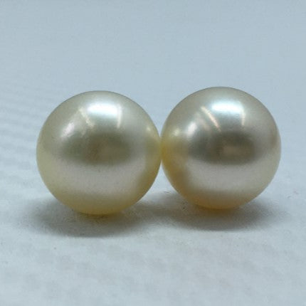 South Sea Pearl | Cream Color | Near Round Shape| 12.60MM  Size