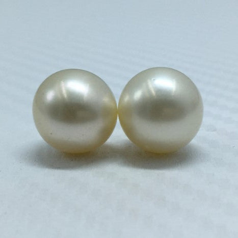 South Sea Pearl | Light Golden Color| Button Shape| 12 MM (Approx.) Size
