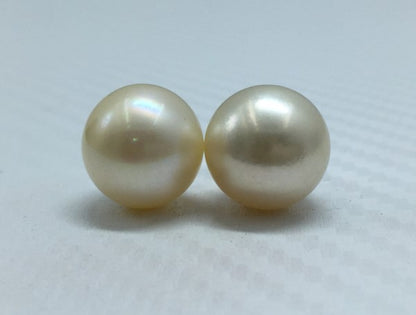South Sea Pearl | Cream Color | Button Shape| 13 MM (Approx.) Size