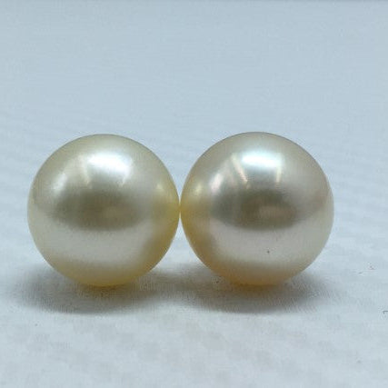 South Sea Pearl | Cream Color | Near Round Shape| 12.60MM  Size
