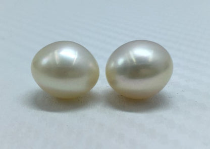 South Sea Pearl | White\ Cream; Color | Button Shape| 12.5MM (Approx.) Size
