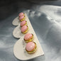 Pink Pearl studs'
