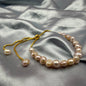Natural Freshwater Tumble Pearl Bracelet | Adjustable  Bracelet | Handmade Pearl Jewelry for Women
