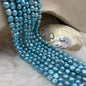 Freshwater Pearl , Light Blue Color, Tumble Shape, 8mm Size