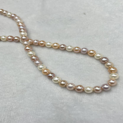 Fresh Water Pearl Multi Color, Round Shape, AAA Luster Pearl, 6-6.5 MM Size