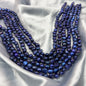 Freshwater Pearl , Blue Color, Tumble Shape, 7.5-8.5mm Size