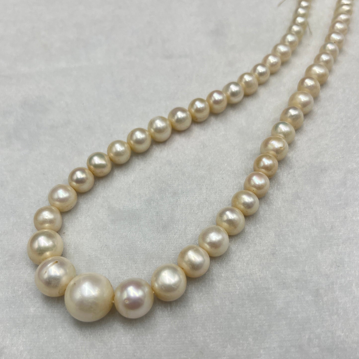 Fresh Water Pearl, Off White Color, Round Shape, 6-13mm MM Size
