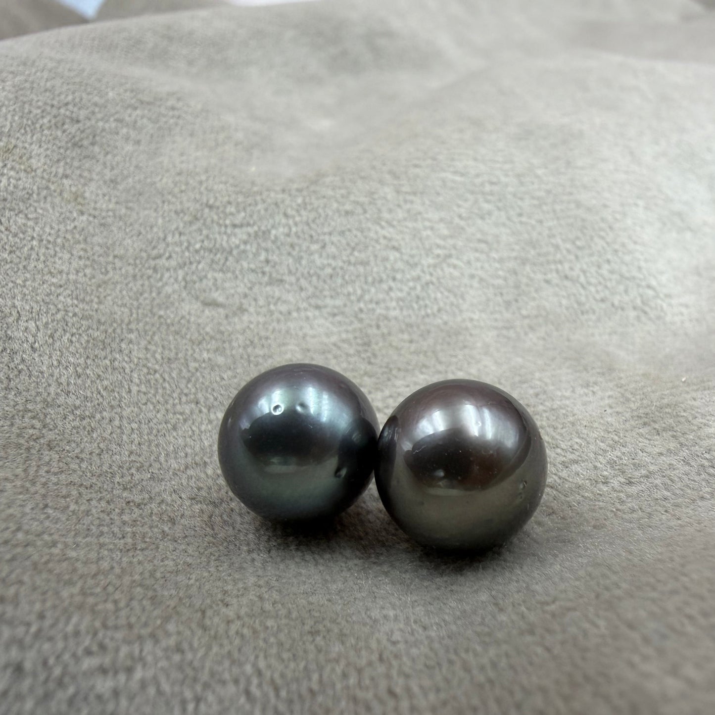 Natural Loose Tahitian Black Pearl | Round Genuine Cultured Pearl | High Luster Pearl for Fine Jewelry Making