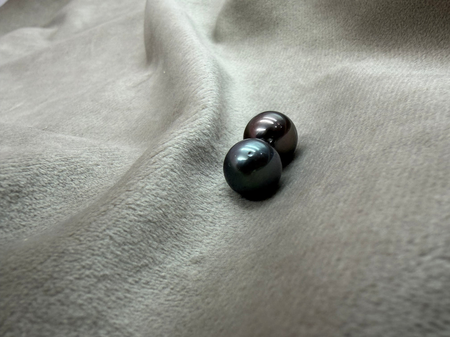 Natural Loose Tahitian Black Pearl | Round Genuine Cultured Pearl | High Luster Pearl for Fine Jewelry Making