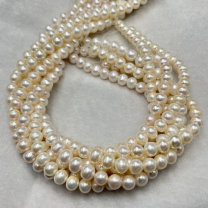 Fresh Water Pearl, White Color, Round Shape, 7.5-8 MM Size