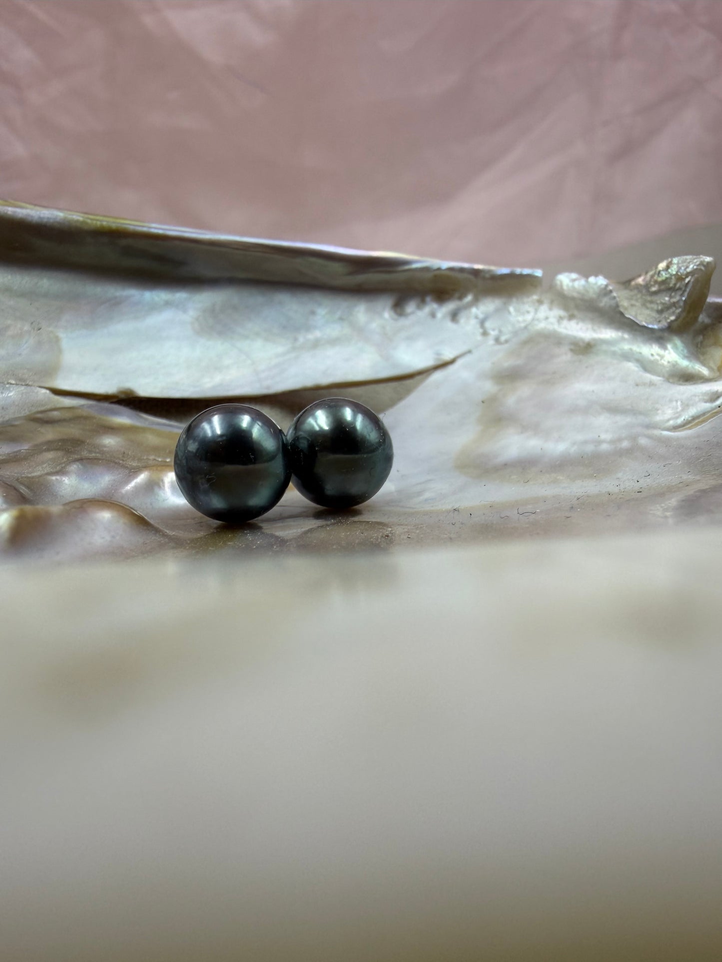 Natural Loose Tahitian Black Pearl | Round Genuine Cultured Pearl | High Luster Pearl for Fine Jewelry Making
