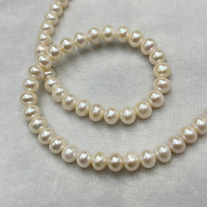 Fresh Water Pearl, White Color, Round Shape, 7.5-8 MM Size