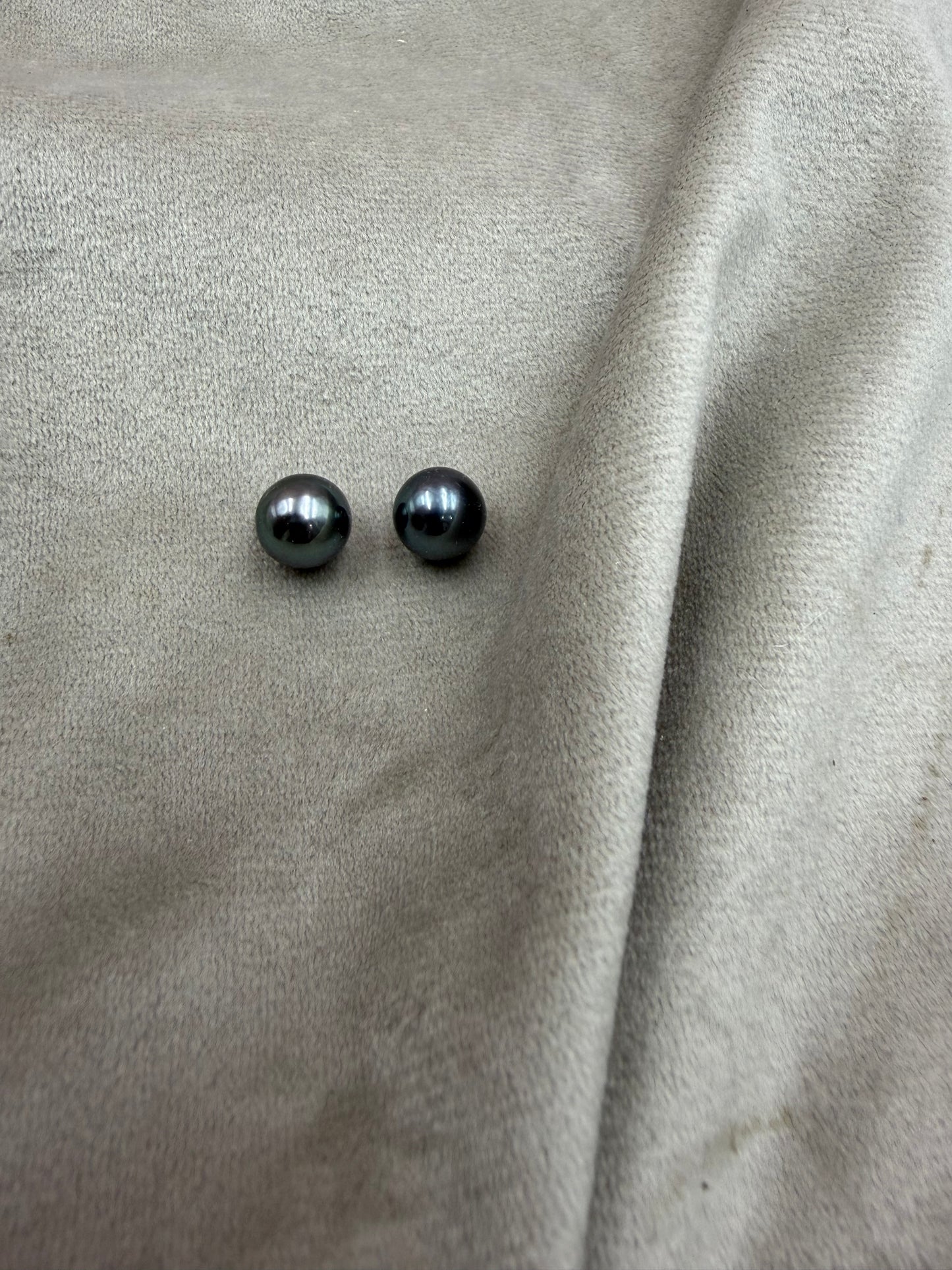 Natural Loose Tahitian Black Pearl | Round Genuine Cultured Pearl | High Luster Pearl for Fine Jewelry Making