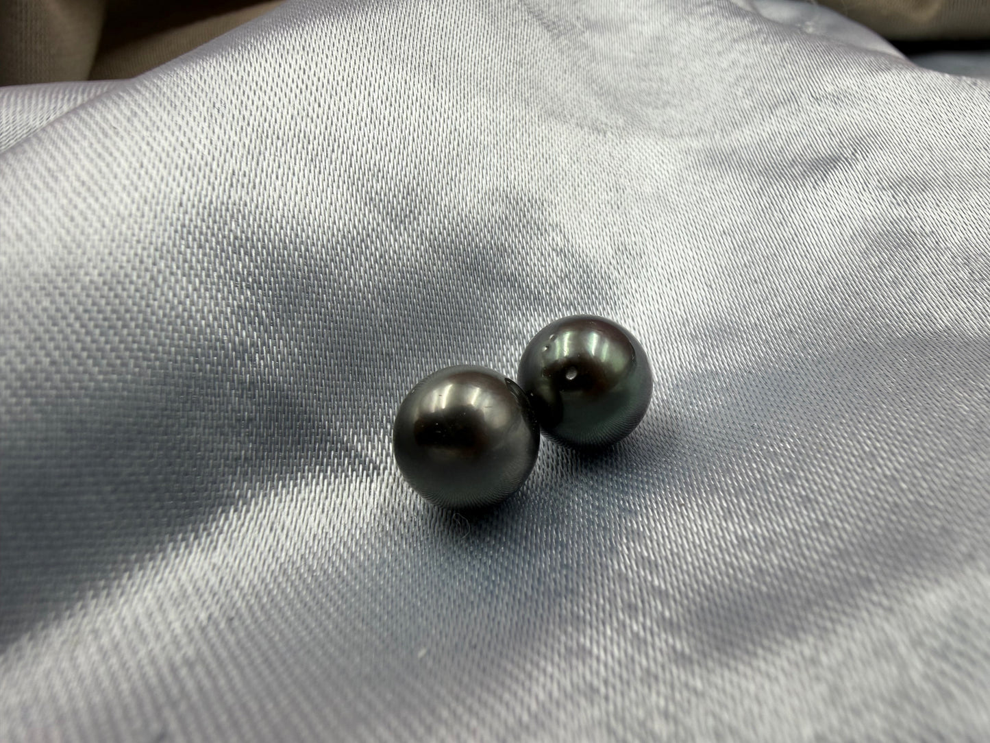 Natural Loose Tahitian Black Pearl | Round Genuine Cultured Pearl | High Luster Pearl for Fine Jewelry Making