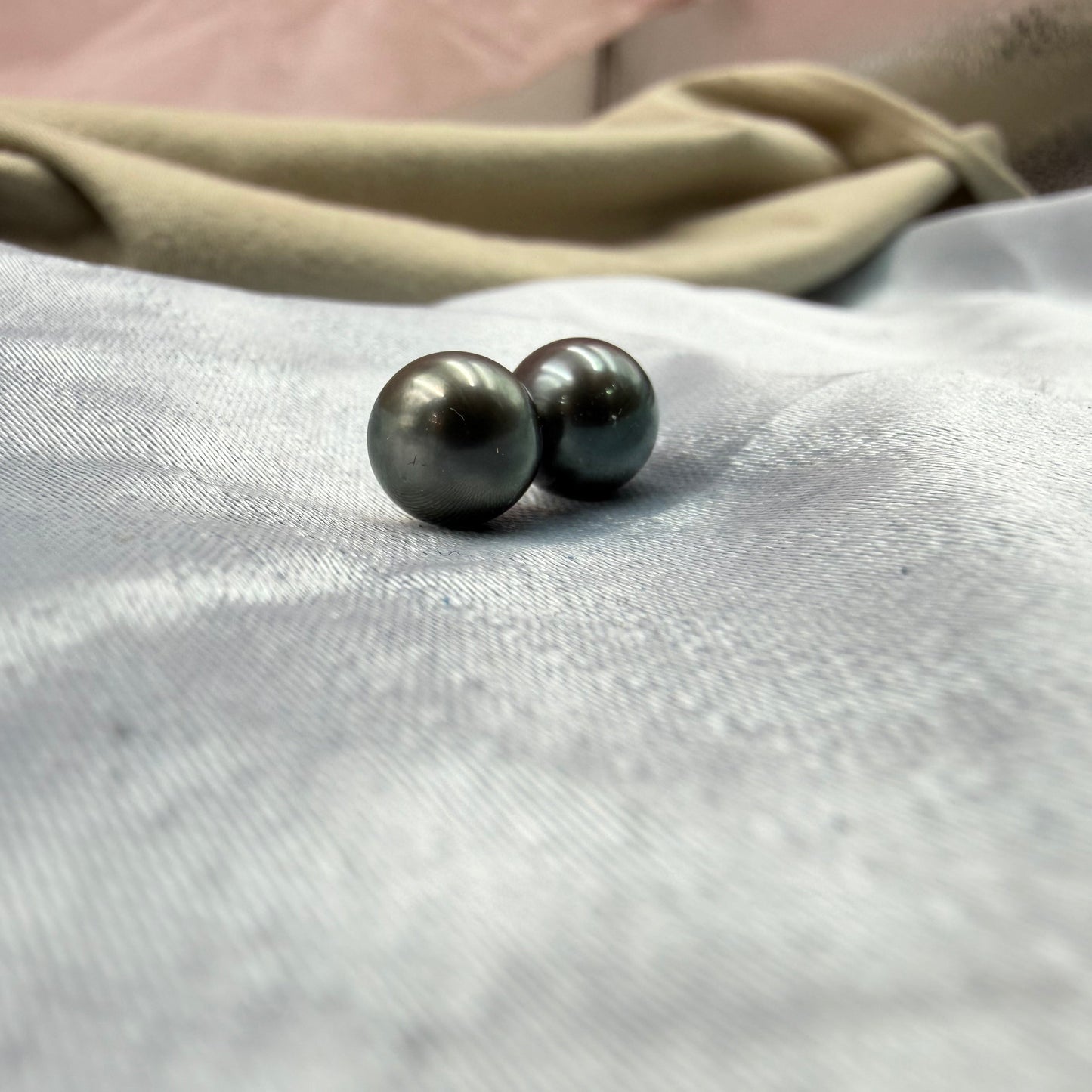 Natural Loose Tahitian Black Pearl | Round Genuine Cultured Pearl | High Luster Pearl for Fine Jewelry Making