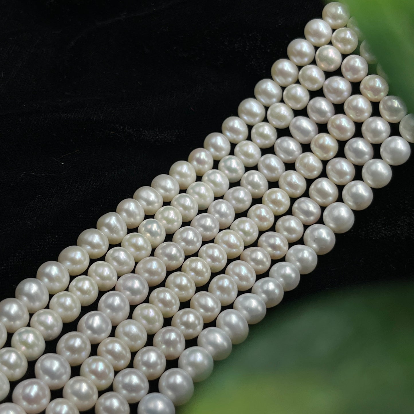 Fresh Water Pearl, White Color, Round Shape, 7.5-8 MM Size