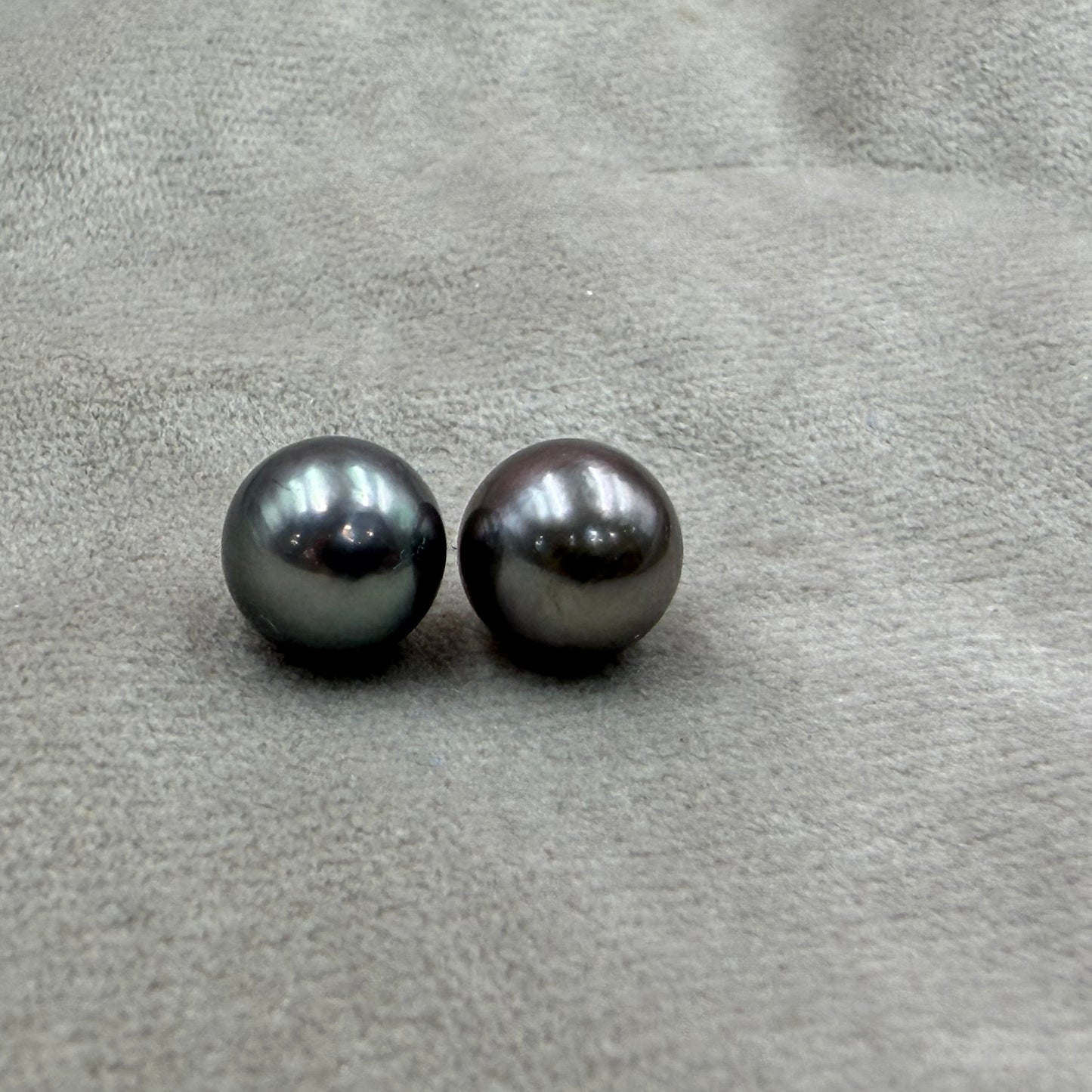 Natural Loose Tahitian Black Pearl | Round Genuine Cultured Pearl | High Luster Pearl for Fine Jewelry Making