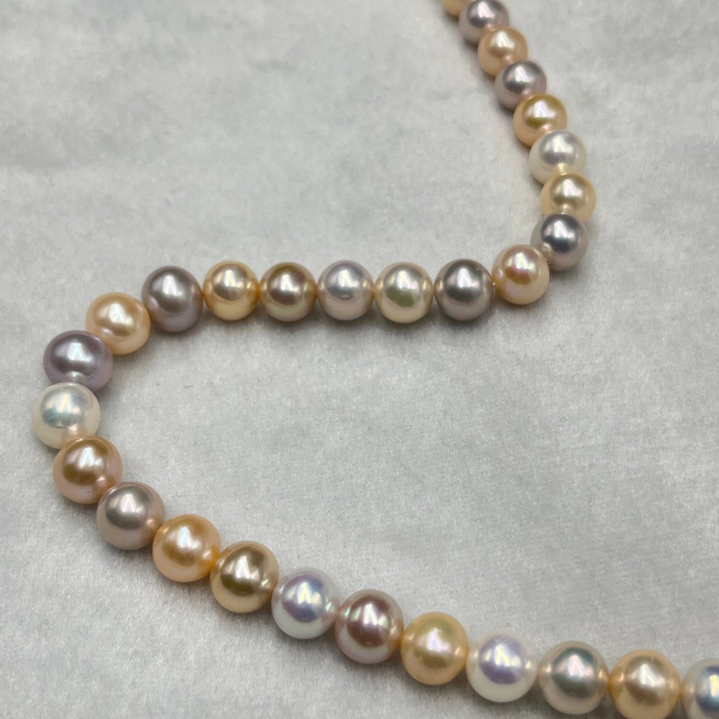 Fresh Water Pearl, Multi Color, Round Shape, 9-10MM Size