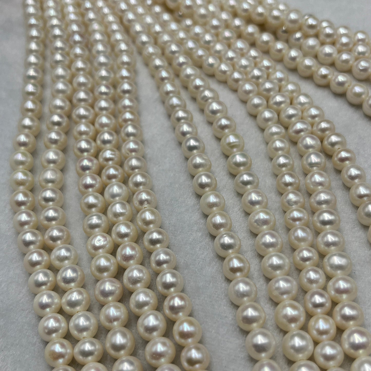 Fresh Water Pearl, White Color, Round Shape, 7MM