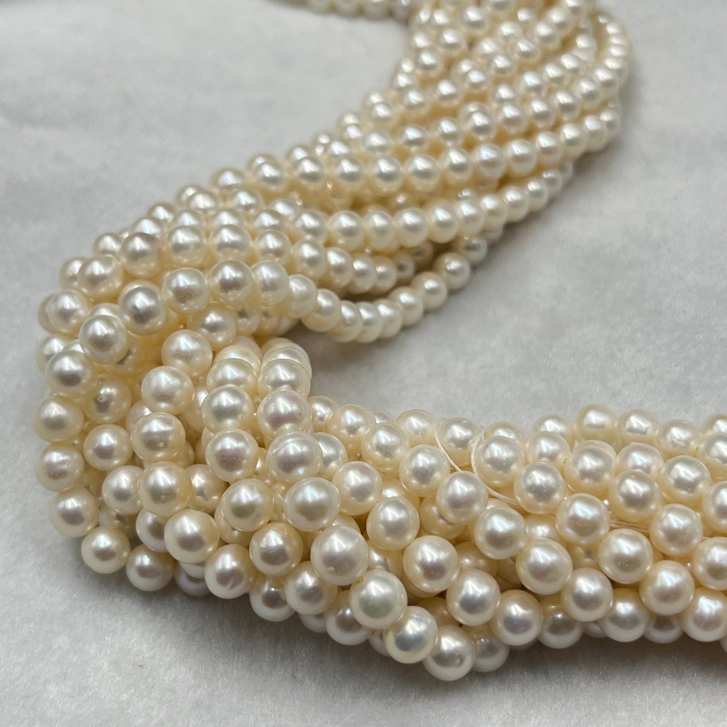 Fresh Water Pearl, White Color, Round Shape, 7MM
