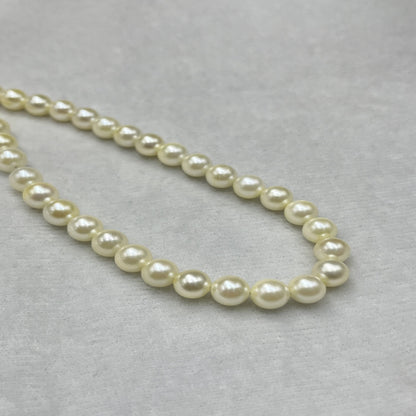Akoya Pearl Cream Color, Round Shape, AAA Luster Pearl, 5-5.5 MM Size