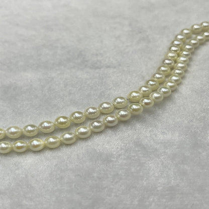 Akoya Pearl Rich Cream Color, Round Shape, AAA Luster Pearl, 7-8 MM Size