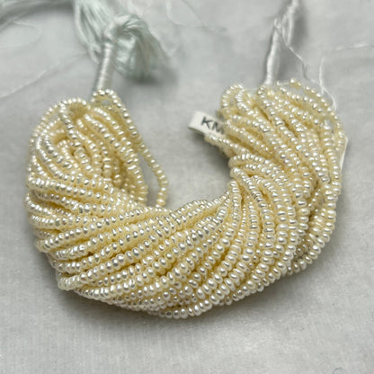 Fresh Water Pearl, Cream Color, Flat Shape, 2.4 MM Size