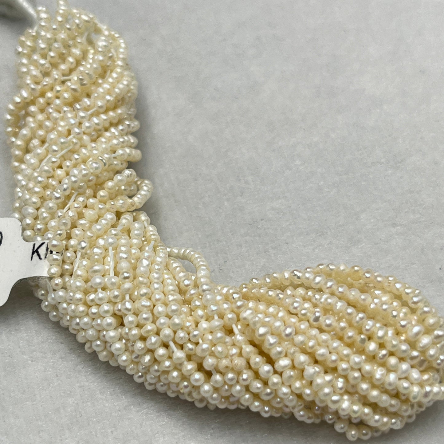 Fresh Water Pearl, Cream Color, Oval Shape, 2 MM